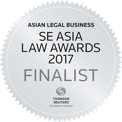 SE Asia Law Awards 2017 Finalist